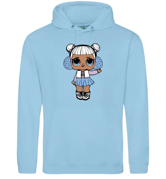 Жіноча толстовка (худі) LOL Surprise Лялька в жилеті Блакитний фото