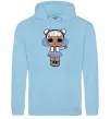 Жіноча толстовка (худі) LOL Surprise Лялька в жилеті Блакитний фото