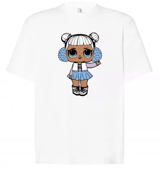 Футболка Оверсайз LOL Surprise Лялька в жилеті Білий фото