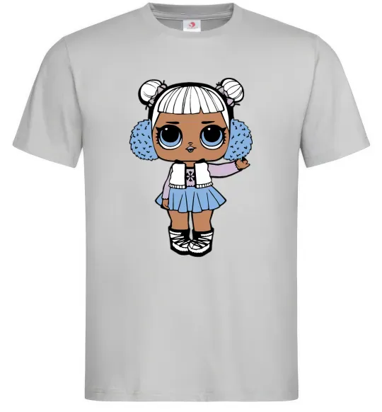 Чоловіча футболка LOL Surprise Лялька в жилеті Сірий фото