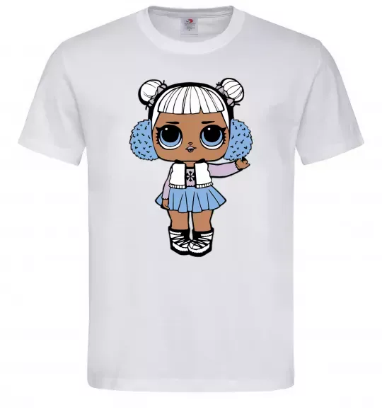 Чоловіча футболка LOL Surprise Лялька в жилеті Білий фото