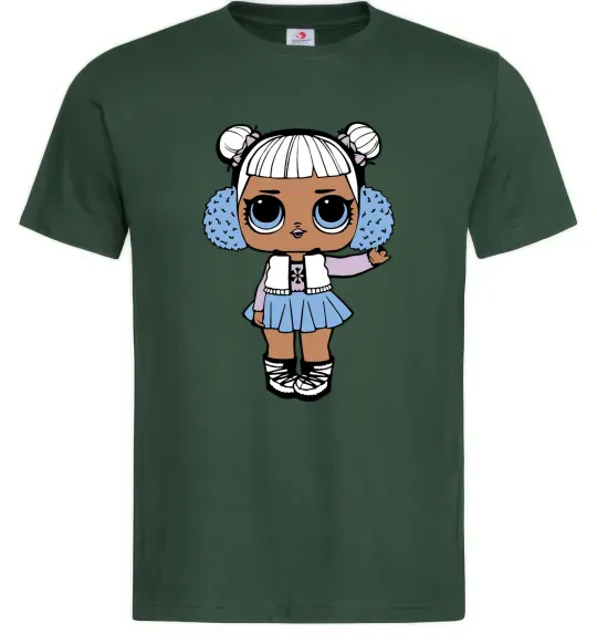 Чоловіча футболка LOL Surprise Лялька в жилеті Темно-зелений фото