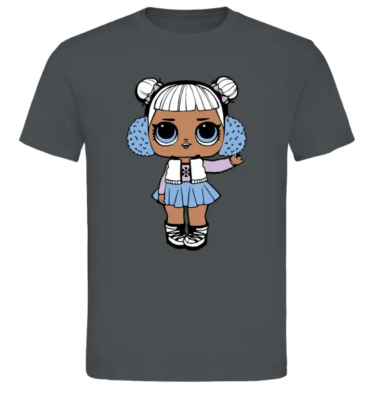 Чоловіча футболка LOL Surprise Лялька в жилеті Графіт фото