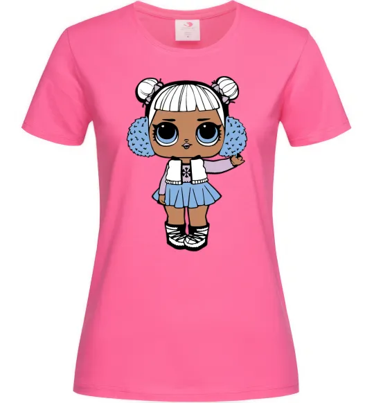 Женская футболка LOL Surprise Лялька в жилеті Ярко-розовый фото