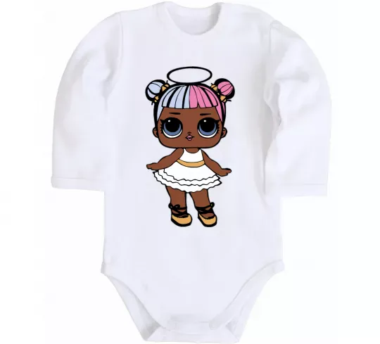 Дитячий бодік LOL Surprise Лялька з німбом Білий фото