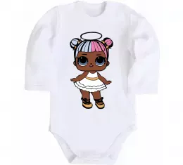 Дитячий бодік LOL Surprise Лялька з німбом Білий фото