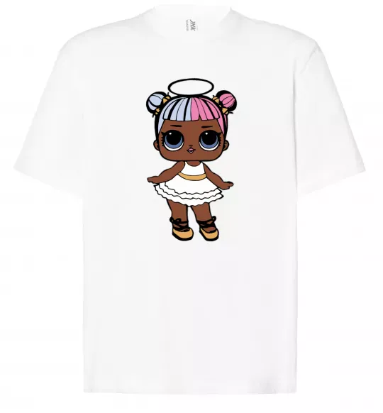 Футболка Оверсайз LOL Surprise Лялька з німбом Белый фото