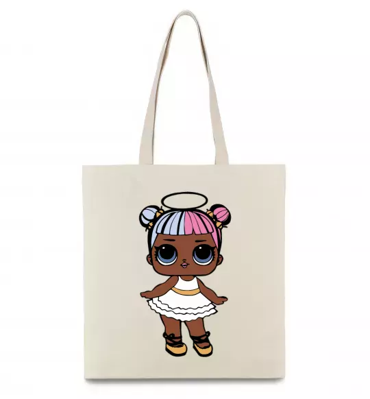 Еко-сумка LOL Surprise Лялька з німбом Бежевий фото