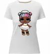 Жіноча преміум футболка LOL Surprise Лялька з німбом Білий фото