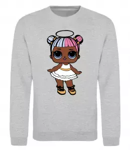 Свитшот LOL Surprise Лялька з німбом Серый меланж фото