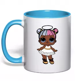 Чашка с цветной ручкой