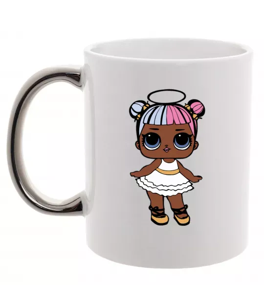 Чашка с цветной ручкой LOL Surprise Лялька з німбом Серебро фото