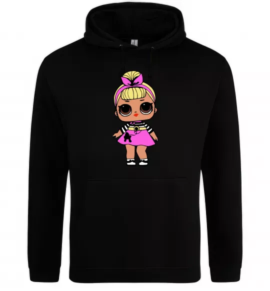 Женская толстовка (худи) LOL Surprise Лялька з пуделем кольорова Черный фото