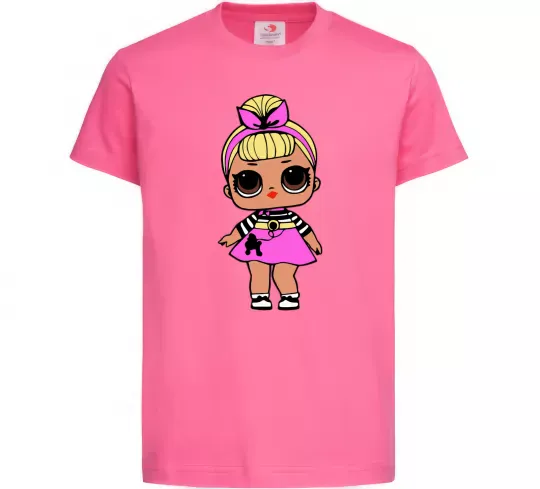 Дитяча футболка LOL Surprise Лялька з пуделем кольорова Яскраво-рожевий фото