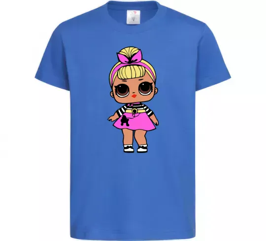 Дитяча футболка LOL Surprise Лялька з пуделем кольорова Яскраво-синій фото