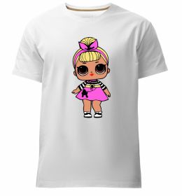 Чоловіча преміум футболка LOL Surprise Лялька з пуделем кольорова