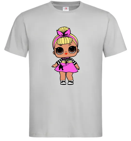 Чоловіча футболка LOL Surprise Лялька з пуделем кольорова Сірий фото