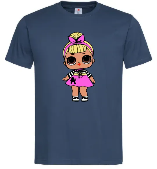 Чоловіча футболка LOL Surprise Лялька з пуделем кольорова Темно-синій фото