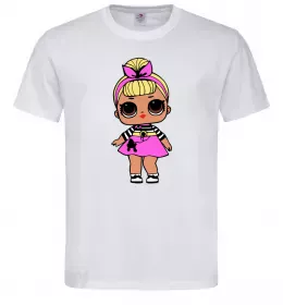 Мужская футболка LOL Surprise Лялька з пуделем кольорова Белый фото