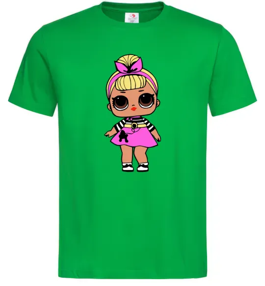 Чоловіча футболка LOL Surprise Лялька з пуделем кольорова Зелений фото