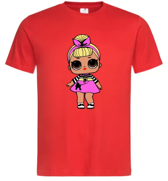 Чоловіча футболка LOL Surprise Лялька з пуделем кольорова Червоний фото