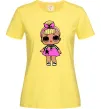 Женская футболка LOL Surprise Лялька з пуделем кольорова Лимонный фото