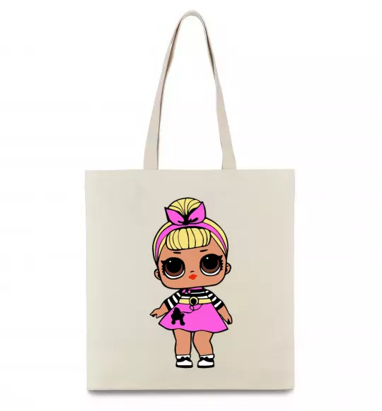 Еко-сумка LOL Surprise Лялька з пуделем кольорова Бежевий фото