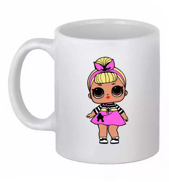 Чашка керамическая LOL Surprise Лялька з пуделем кольорова Белый фото