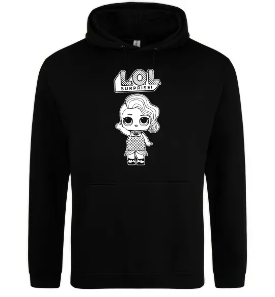 Чоловіча толстовка (худі) Lol surprise русалонька Чорний фото