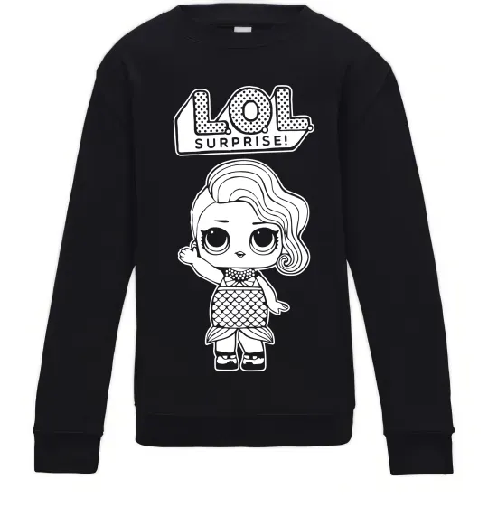 Детский Свитшот Lol surprise русалонька Черный фото