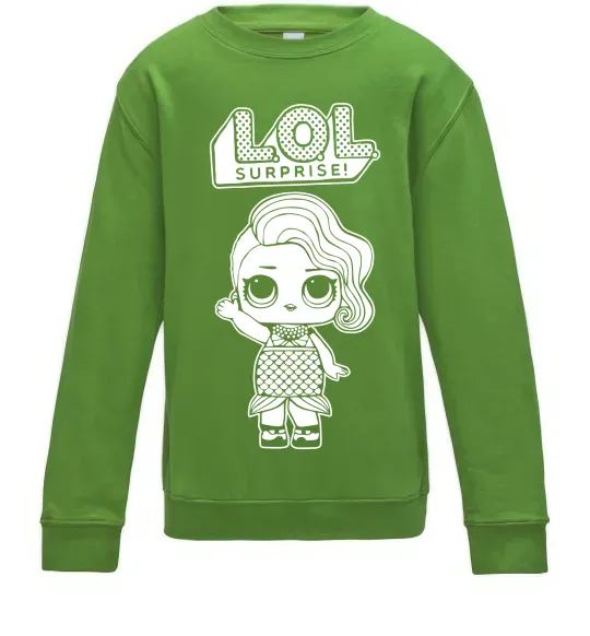 Детский Свитшот Lol surprise русалонька Лаймовый фото