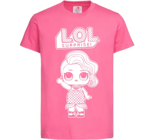 Детская футболка Lol surprise русалонька Ярко-розовый фото