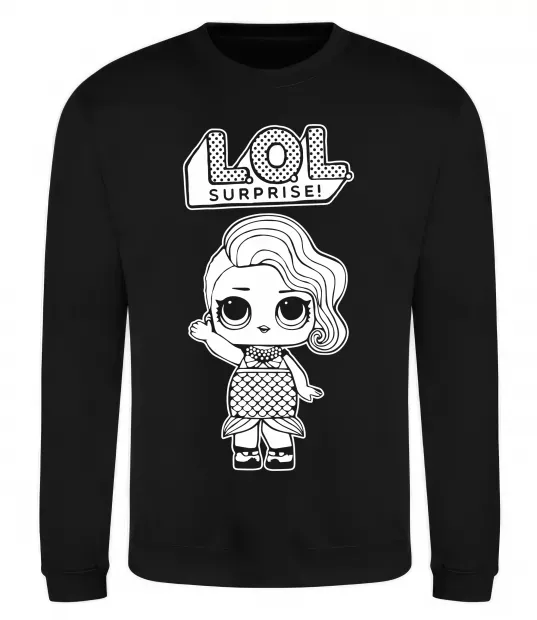 Світшот Lol surprise русалонька Чорний фото