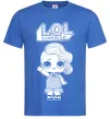Мужская футболка Lol surprise русалонька Ярко-синий фото