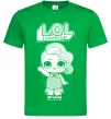 Мужская футболка Lol surprise русалонька Зеленый фото