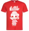 Мужская футболка Lol surprise русалонька Красный фото