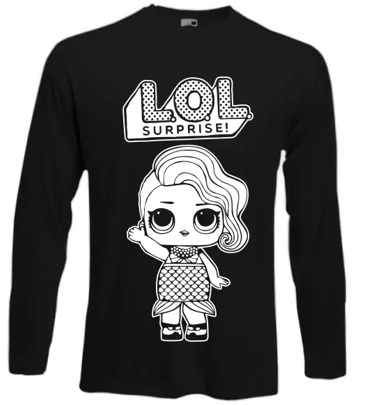Лонгслів Lol surprise русалонька Чорний фото