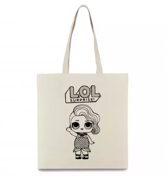 Эко-сумка Lol surprise русалонька Бежевый фото