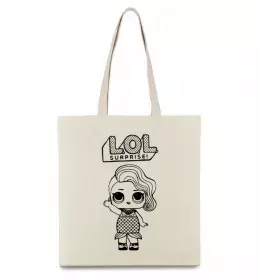 Еко-сумка Lol surprise одноріг Бежевий фото