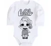 Дитячий бодік Lol surprise русалонька Білий фото