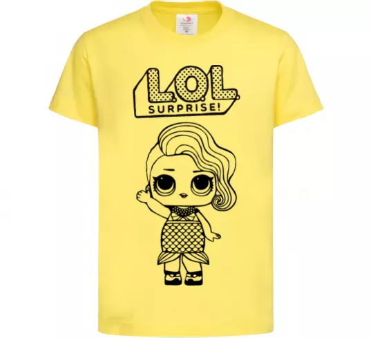 Детская футболка Lol surprise русалонька Лимонный фото