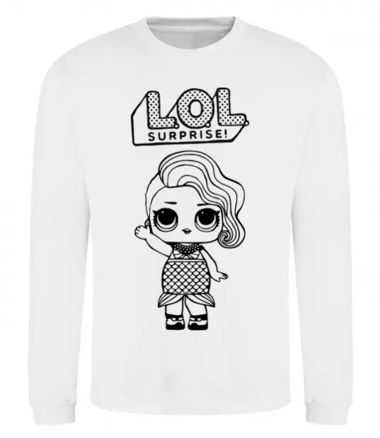 Світшот Lol surprise русалонька Білий фото