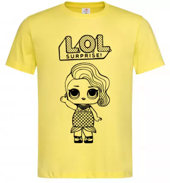 Мужская футболка Lol surprise русалонька Лимонный фото