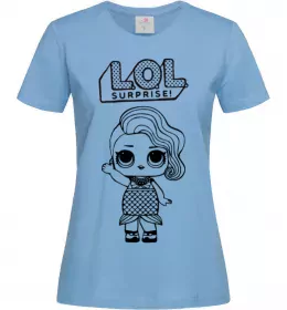 Жіноча футболка Lol surprise русалонька Блакитний фото