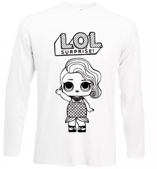 Лонгслів Lol surprise русалонька Білий фото