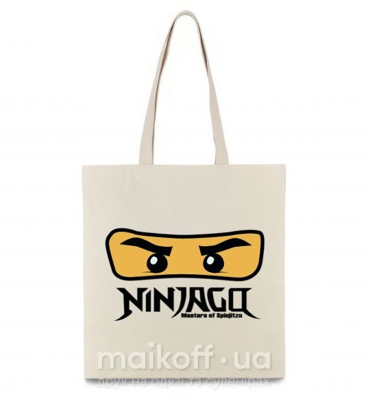 Еко-сумка Ninjago Masters of Spinjitzu Бежевий фото
