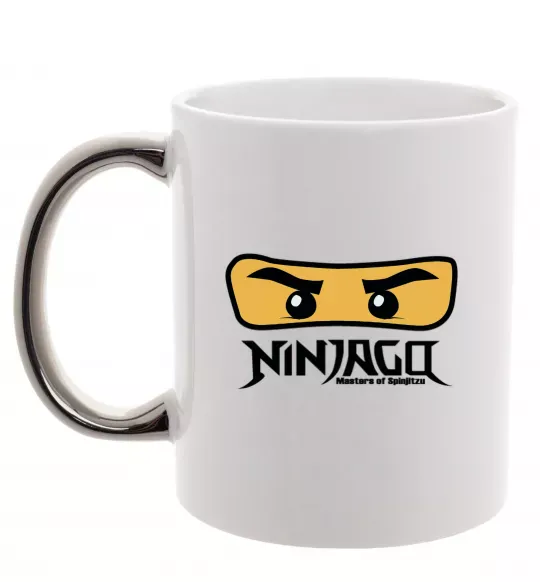 Чашка з кольоровою ручкою Ninjago Masters of Spinjitzu Срібло фото