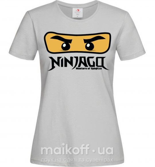 Жіноча футболка Ninjago Masters of Spinjitzu Сірий фото