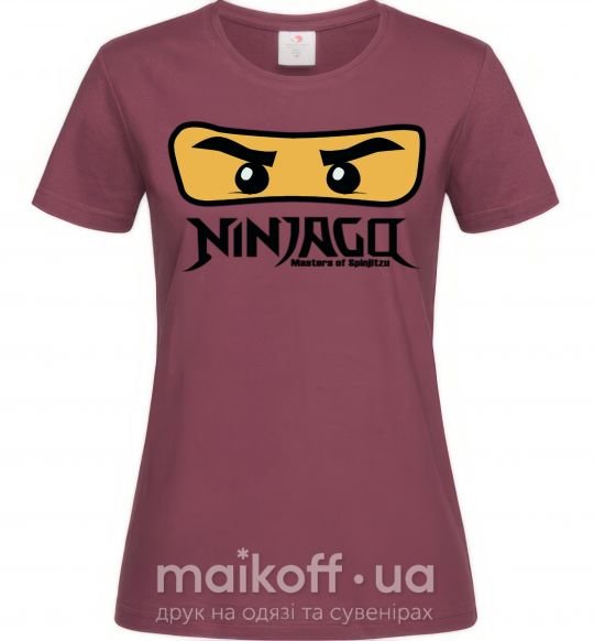 Женская футболка Ninjago Masters of Spinjitzu Бордовый фото