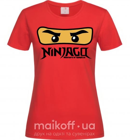 Женская футболка Ninjago Masters of Spinjitzu Красный фото